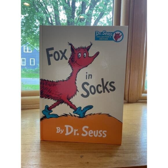 Kohls Cares Dr. Seuss Fox In Socks Plush & Book Set 15" - Picture 4 of 8